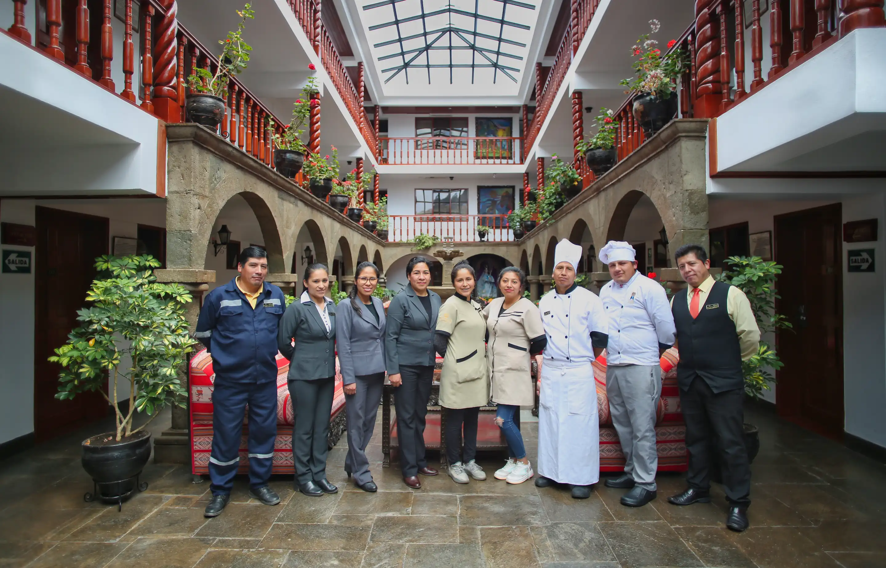 Our friendly staff team at Munay Wasi Inn